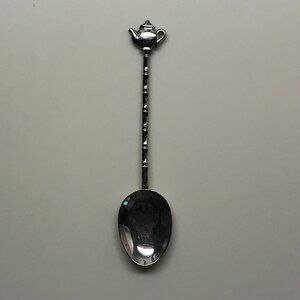 🫖 Vintage Teapot Handle Souvenir Spoon